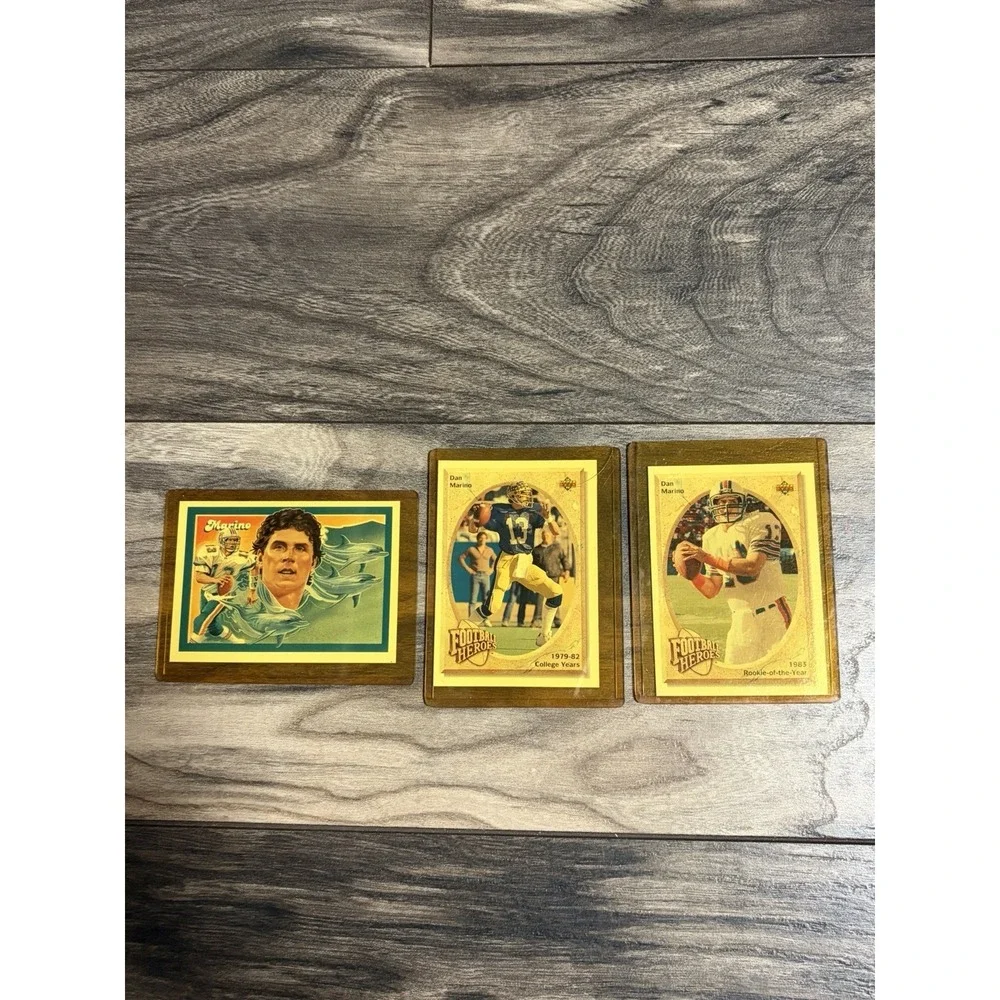 1992 Upper Deck - Football Heroes Dan Marino Dan Marino #36 Bundle Of 3 Cards